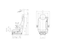 ISRI driver's seat Universal 6830/870 NTS mechanically suspended ISRI 6860/870NTS