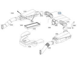 Mercedes E W211 Amg Air Suction Pipe A1130900129 ASO Mercedes-Benz A1130900129