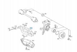 Rear Wide Arm A1243505306 Mercedes-Benz ASO Mercedes-Benz A1243505306