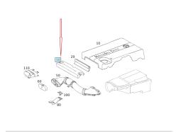 Engine cover A2710160024 Mercedes-Benz ASO Mercedes-Benz A2710160024