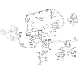 Wire fuel A6110707032 Mercedes-Benz Mercedes-Benz A6110707032