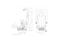 ISRI construction machine seat 6830KM/880 NTS ISRI 89415-05/00