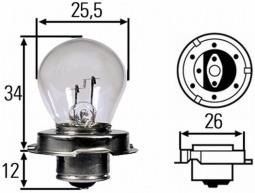 Bulb, headlight HELLA 8GA 008 899-061