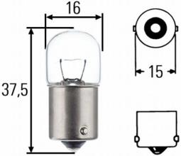 Bulb, boot light HELLA 8GA 002 071-353