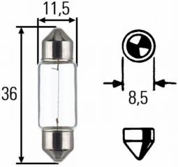 Bulb, boot light HELLA 8GM 002 092-123