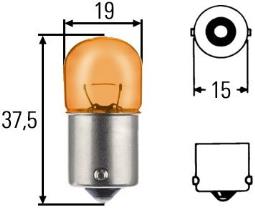 Bulb, direction indicator HELLA 8GA 002 071-051