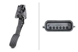 Sensor, accelerator pedal position Hella 6PV 009 978-751