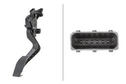 Sensor, accelerator pedal position Hella 6PV 010 175-761