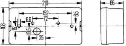 Tail Light Assembly HELLA 2SD 006 040-167