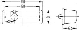 Auxiliary Direction Indicator Hella 2BM 006 692-021