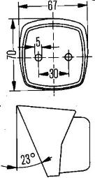 Position Light HELLA 2PF 004 081-107