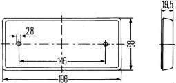 Reflector HELLA 8RA 003 734-101