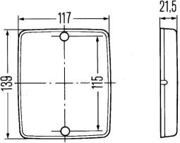 Reflector HELLA 8RA 003 660-007