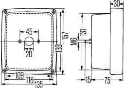 Reverse Light Hella 2ZR 004 432-001