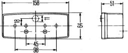 Tail Light Assembly HELLA 2SE 003 184-101