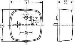 Tail Light Assembly HELLA 2SE 002 578-707