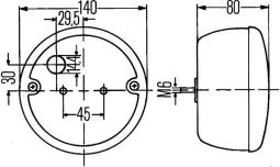 Tail Light Assembly HELLA 2SD 001 685-317