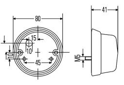 Position Light HELLA 2PF 001 259-631