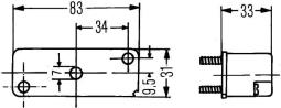 Licence Plate Light HELLA 2KA 003 168-027