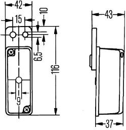 Clearance Light HELLA 2XS 005 020-077