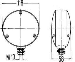 Direction Indicator HELLA 2BA 003 022-007