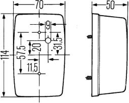 Direction Indicator HELLA 2BA 002 324-001