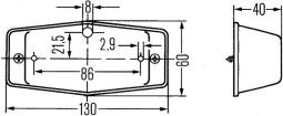 Auxiliary Direction Indicator HELLA 2BM 001 321-001