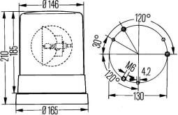 Rotating Beacon Hella 2RL 004 958-111