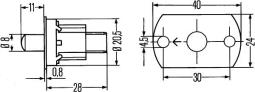 Switch, door contact HELLA 6ZF 003 549-001