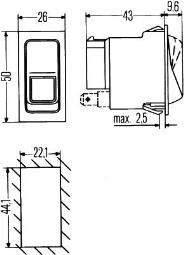 Switch HELLA 6FH 004 570-101