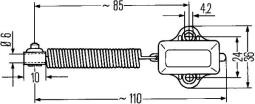 Switch, stop light HELLA 6DD 001 551-011