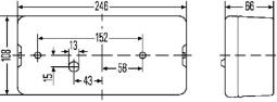 Tail Light Assembly HELLA 2SE 007 547-021