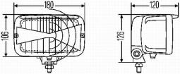 Headlight Hella 1AB 007 145-001