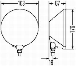 Front Fog Light Hella 1N4 005 750-641