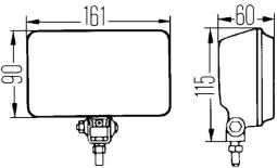 Front Fog Light Hella 1NB 005 860-221