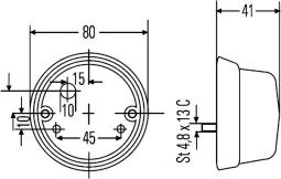 Reverse Light HELLA 2ZR 001 421-101