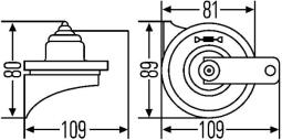 Trumpet Horn HELLA 3FG 940 800-817