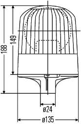 Rotating Beacon Hella 2RL 007 551-001
