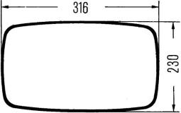Exterior Mirror Hella 8SB 501 263-003