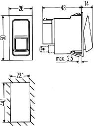 Switch HELLA 6RH 007 832-431