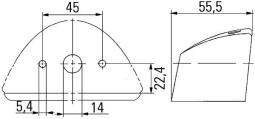 Licence Plate Light HELLA 2KA 007 929-007