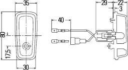 Auxiliary Direction Indicator HELLA 2BM 003 548-047