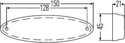 Side Marker Light HELLA 2PS 007 943-317