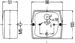 Tail Light Assembly HELLA 2SE 998 530-061