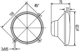 Headlight HELLA 1A3 996 002-201