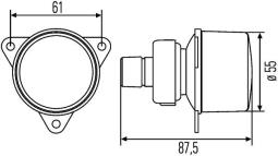 Direction Indicator HELLA 2BA 008 221-107