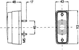 Tail Light HELLA 2SA 997 027-001