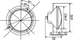 Headlight Hella 1A3 003 370-041