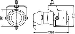 Front Fog Light Hella 1NL 008 090-301