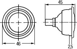 Interior Light HELLA 2AB 004 074-027